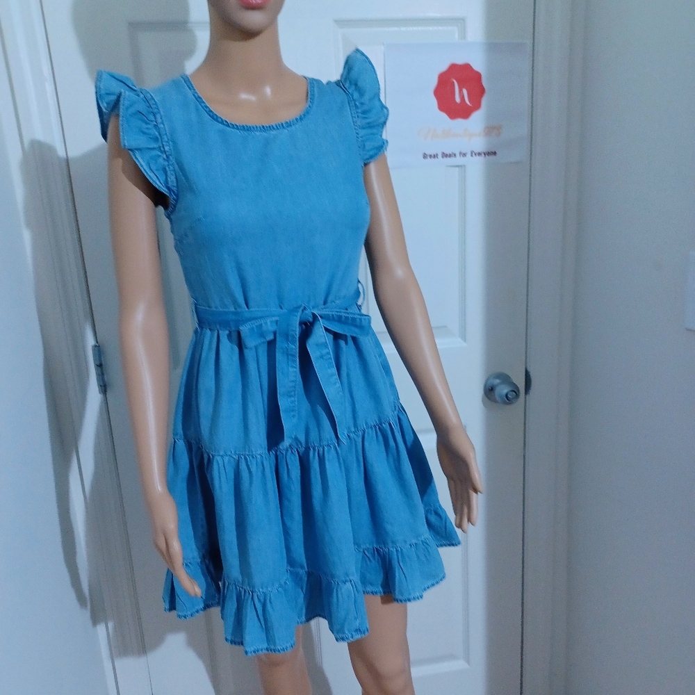 ❤Primark Cares Girls Denim A-Line Dress (Size 2)❤